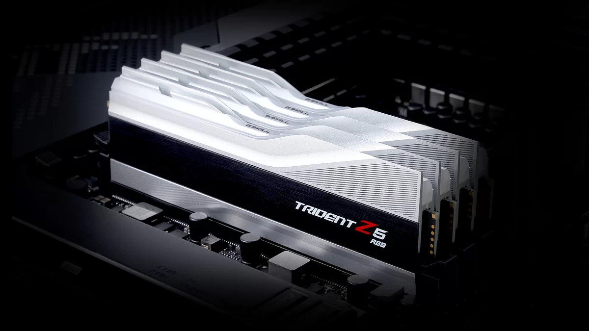 G.Skill Trident Z5 RGB 16GB DDR5 6600MHz Silver Gaming Desktop RAM