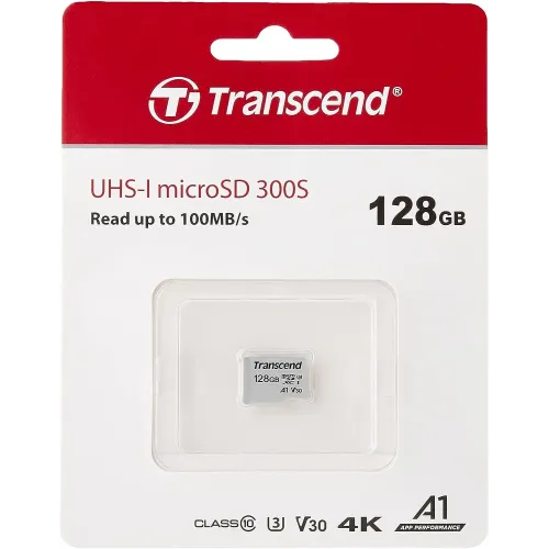 Transcend 128GB MicroSDXC/SDHC 300S Class 10 Memory Card
