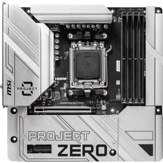 MSI B650M Project Zero AM5 M-ATX Motherboard