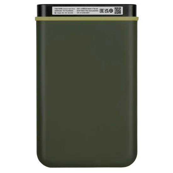 Transcend 1TB StoreJet 25M3G Portable Hard Disk Drive (HDD) Military Green Slim
