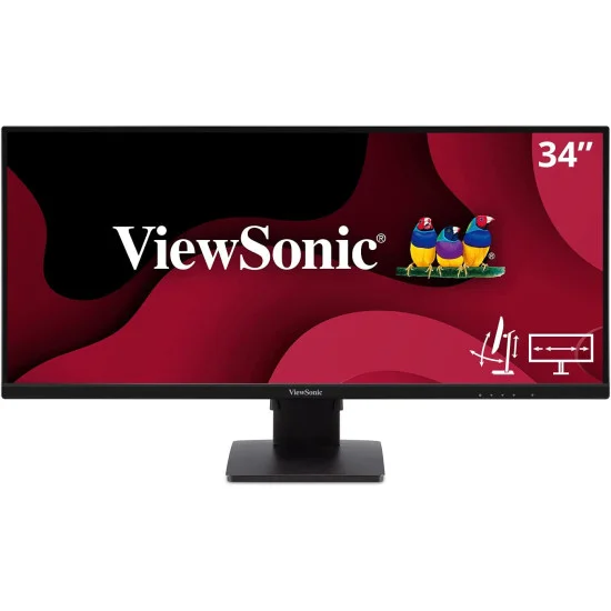 ViewSonic VA3456-MHDJ 34-Inch 1440P UltraWide QHD 75Hz IPS Entertainment Monitor