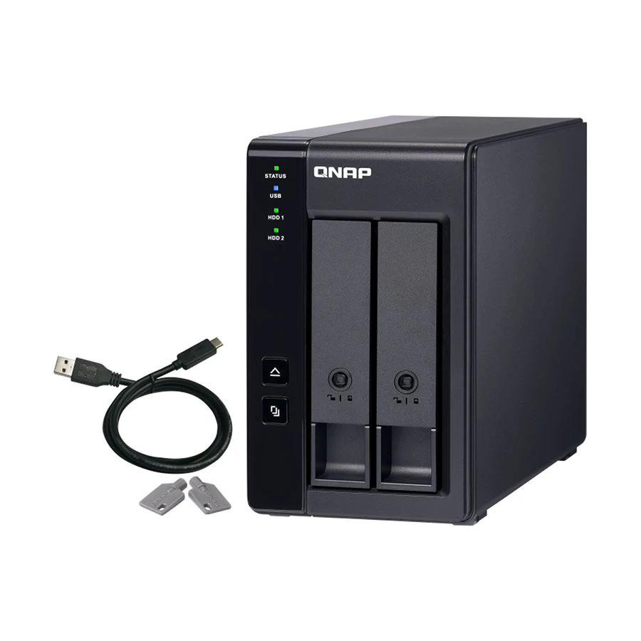 QNAP TR-002 2 Bays Type-C USB / SATA III Expansion Unit or Network Storage (3 Year Warranty)