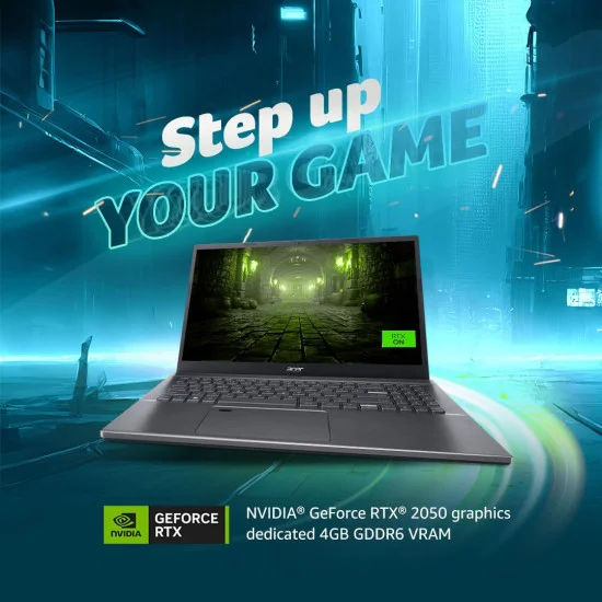 ACER ASPIRE 5 A515-58GM-5394 Intel 13th Gen Core I5 -1335U 8GB DDR4 RAM 512GB Gen4 NVMe RTX 2050 15.6 Inch FHD Gaming Laptop