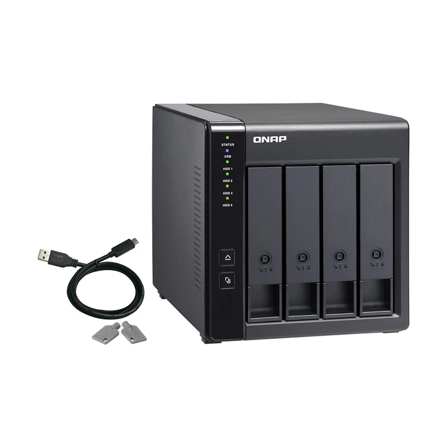 (Backorder) QNAP TR-004 4 Bays Type-C USB / SATA III Expansion Unit for Network Storage (2 Year Warranty)
