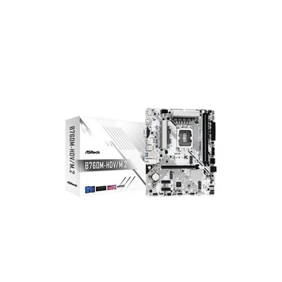 ASRock B760M-HDV/M.2 DDR5 14th Gen Micro ATX Motherboard