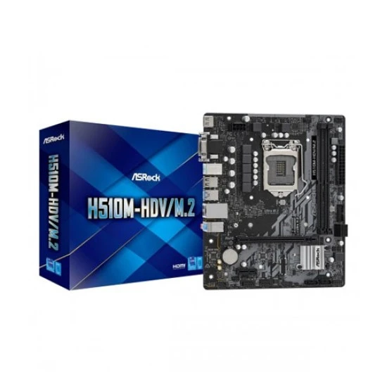 ASRock H510M-HDV/M.2 10th and 11th Gen Micro ATX Motherboard