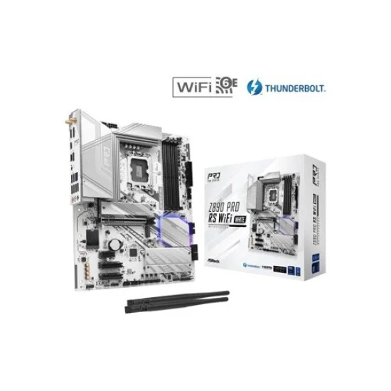 ASRock Z890 Pro RS WiFi LGA 1851 ATX Motherboard (White)