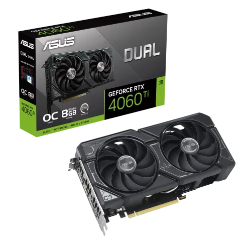 ASUS Dual GeForce RTX 4060 Ti OC Edition 8GB GDDR6 Graphics Card