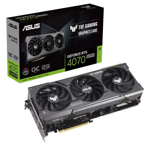 ASUS TUF Gaming GeForce RTX 4070 SUPER 12GB GDDR6X OC Edition Graphics Card