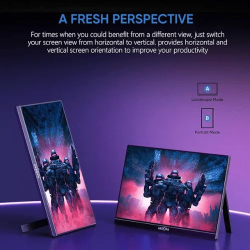 ARZOPA Z1FC 16.1” 144Hz Portable Gaming Monitor