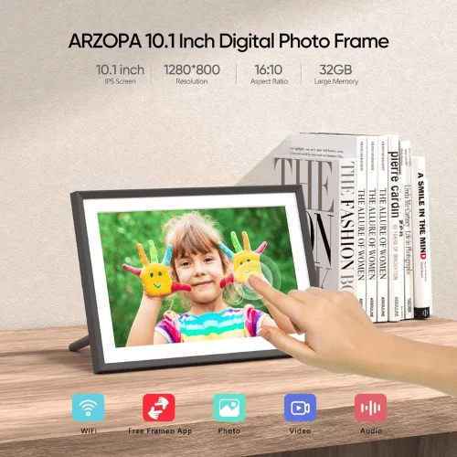 Arzopa Digital Photo Frame With Touch Screen