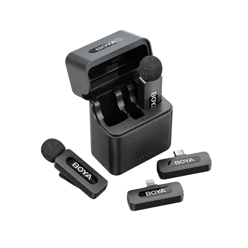 Boya BY-V3 Combo 2.4GHz Dual Channel Wireless Microphone System