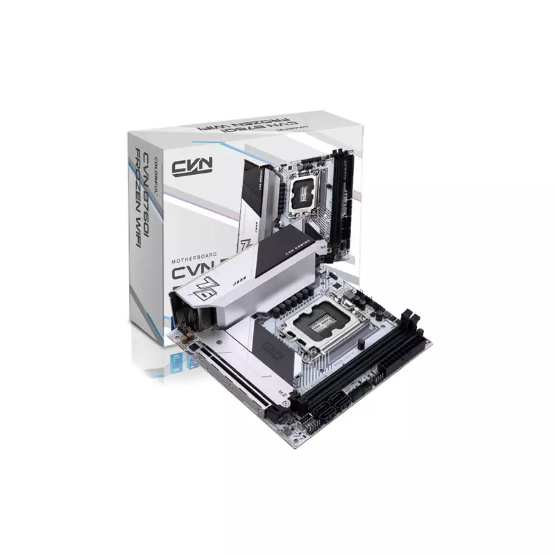 COLORFUL CVN B760I FROZEN WIFI V20 13TH AND 12TH GEN DDR4 MOTHERBOARD