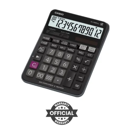 Casio DJ-120D Plus Check &amp; Recheck Basic Calculator – Advanced Accuracy for Daily Computations