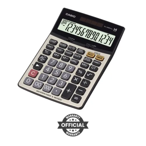 Casio DJ-240D Plus Check &amp; Recheck Basic Calculator – Advanced Error Checking for Unmatched Accuracy