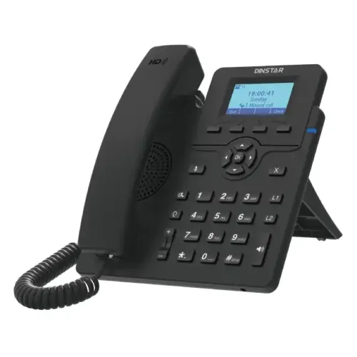 DINSTAR C60UP Entry Level IP Phone with POE &amp; Without Adapter