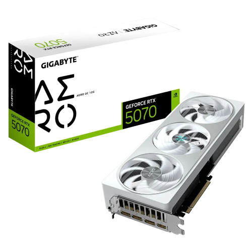 GIGABYTE GeForce RTX­­ 5070 AERO OC 12G GDDR7 Graphics Card