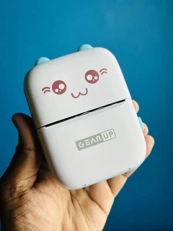 GearUP Mini Thermal Bluetooth Printer – Blue