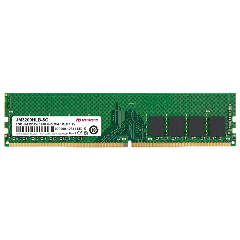 Transcend 8GB JM DDR4 3200MHz U-DIMM 1Rx8 1.2V Desktop RAM