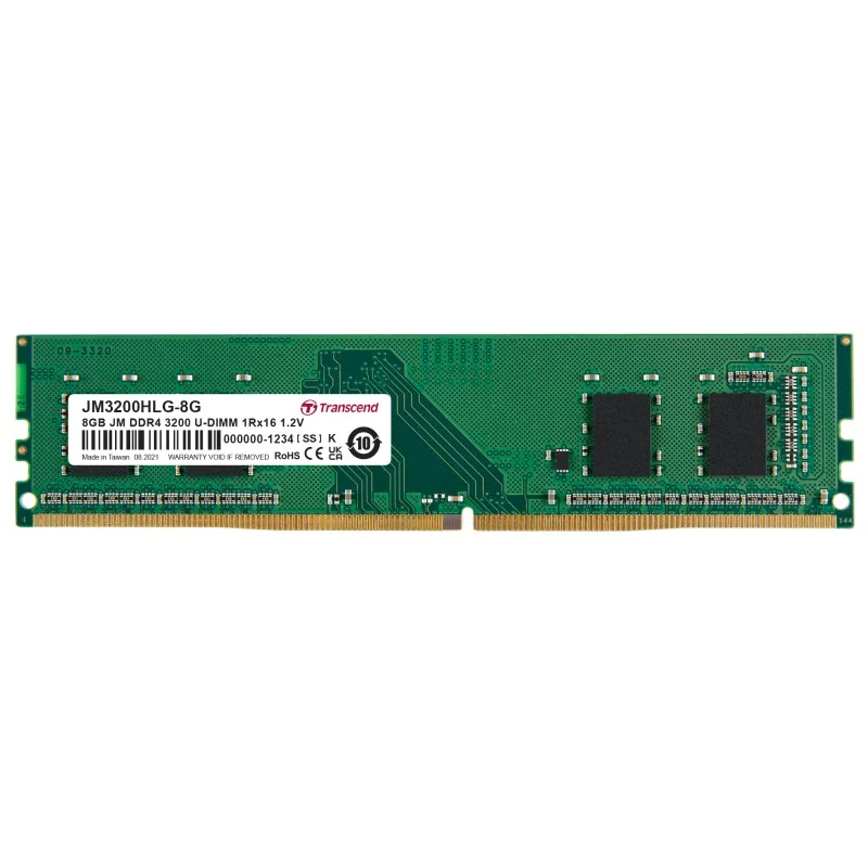 Transcend 8GB JM DDR4 3200Mhz U-DIMM 1Rx16 1Gx8 CL22 1.2V Desktop Ram