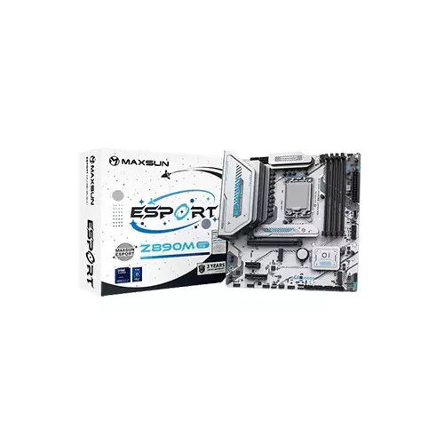 MAXSUN eSport Z890M WIFI ICE DDR5 Intel Z890 M-ATX Motherboard