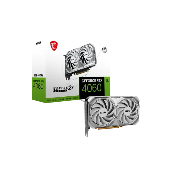 MSI GeForce RTX 4060 VENTUS 2X White 8G OC 8GB DDR6 Graphics Card