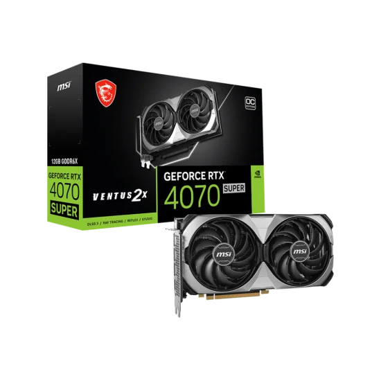 MSI GeForce RTX 4070 TI SUPER VENTUS 2X 12G OC GDDR6X Graphics Card