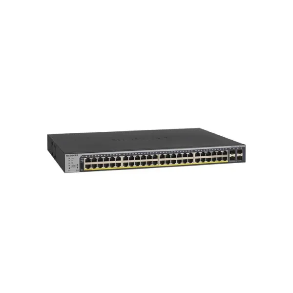 Netgear GS752TP 40-Port Gigabit Copper PoE + 8-Port Gigabit Copper PoE+ +4-Port Gigabit SFP Ports Rackmount Switch