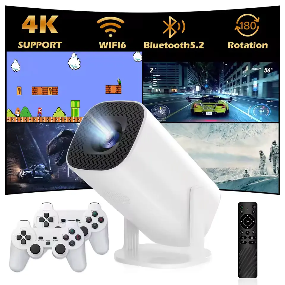 P30 Max Android Projector + 2 Game Console + 3000 Games