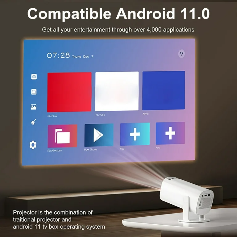 P30 Max Android Projector + 2 Game Console + 3000 Games