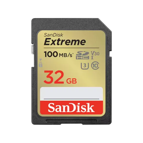 SanDisk Extreme 32GB 100mbps SDHC UHS-I Memory Card