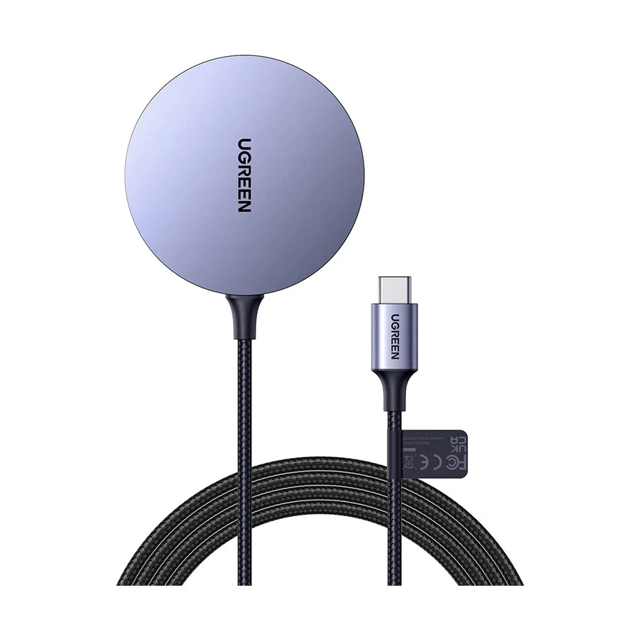 Ugreen CD245 (30233) 15W QI Gray Magnetic Wireless Charger