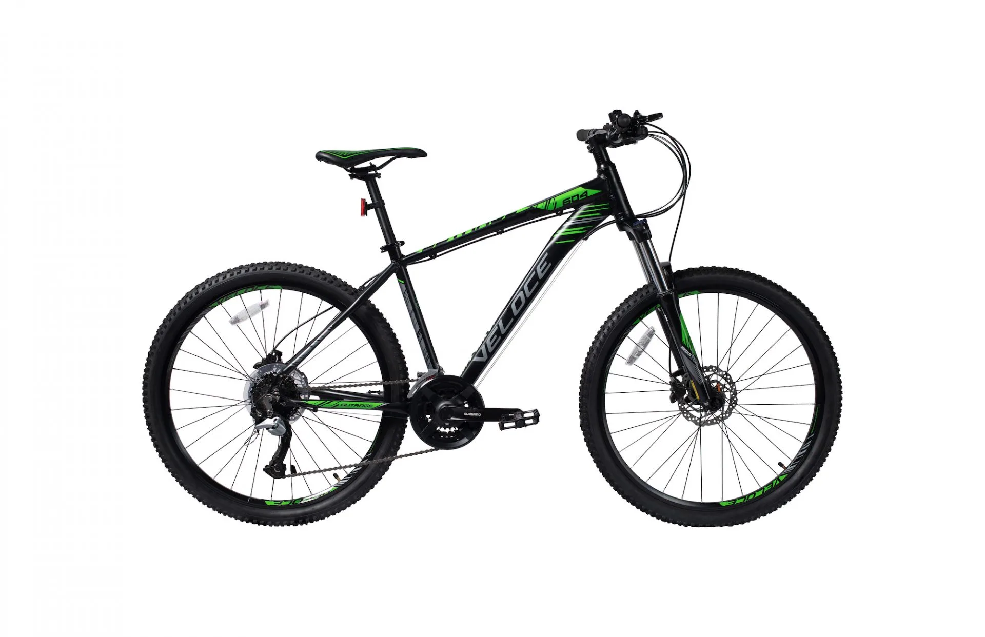 Veloce Outrage 604 Black Green Mountain Bikes