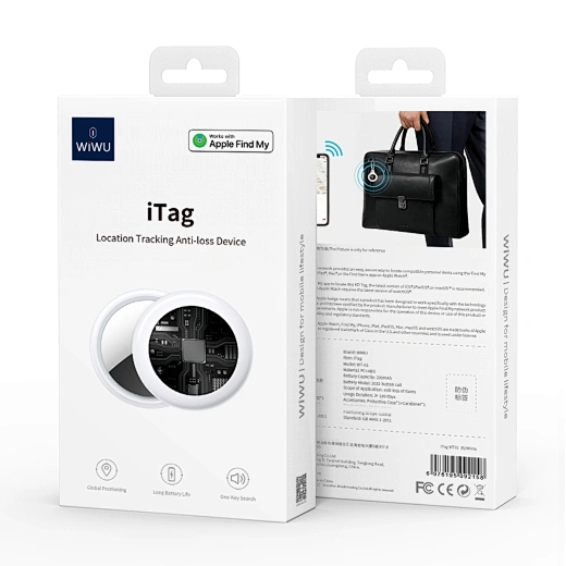 WiWU iTag Anti-Lost Smart Location Tracker-Black