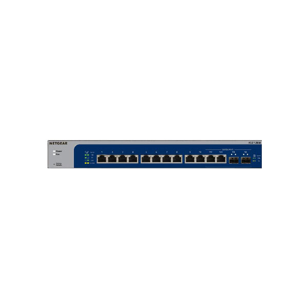 NETGEAR XS512EM 12-PORT 10G-GIGABIT/MULTI-GIGABIT ETHARNET SWITCH (2 CCOMBO SFP+ PORTS) PLUS MANAGED SWITCH