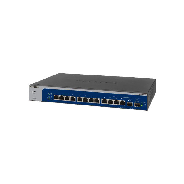 NETGEAR XS512EM 12-PORT 10G-GIGABIT/MULTI-GIGABIT ETHARNET SWITCH (2 CCOMBO SFP+ PORTS) PLUS MANAGED SWITCH