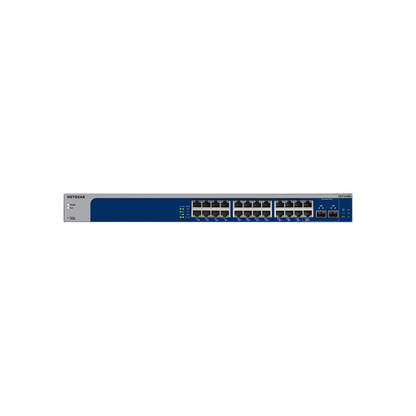 NETGEAR XS724EM 24-PORT 10G-GIGABIT/MULTI-GIGABIT ETHERNET SWITCH WITH 2 DEDICATED SFP+ PORTS PLUS MANAGED SWITCH