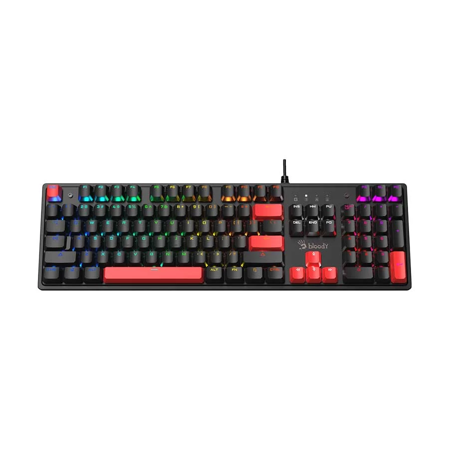 A4tech Bloody S510R RGB (Brown Switch) Wired Fire Black Mechanical Gaming Keyboard