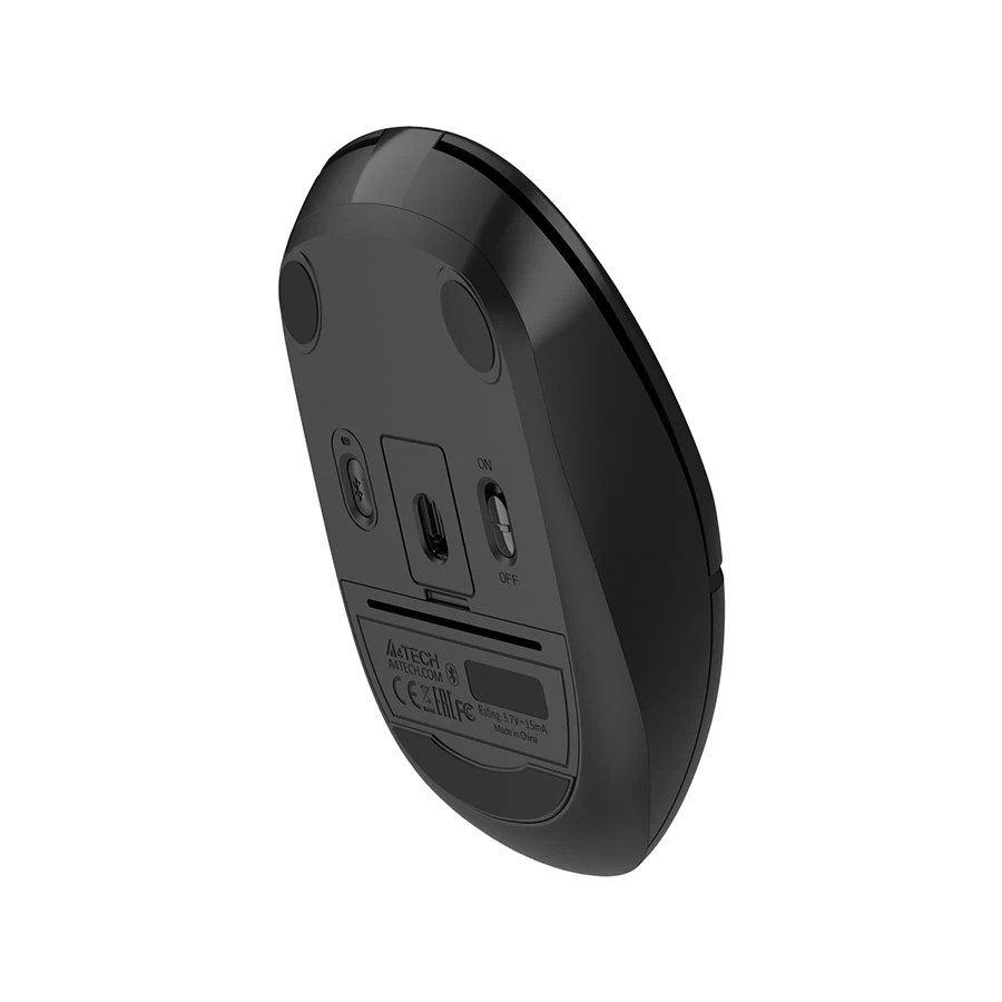 A4TECH FB12 Fstyler Dual-Mode Black Bluetooth Mouse