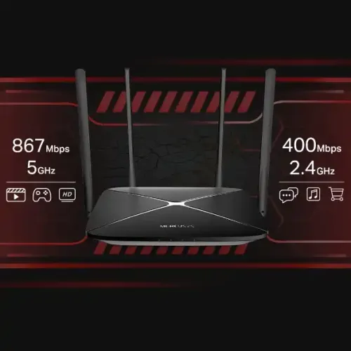 Mercusys AC12G AC1300 1300Mbps Dual Band Gigabit Router