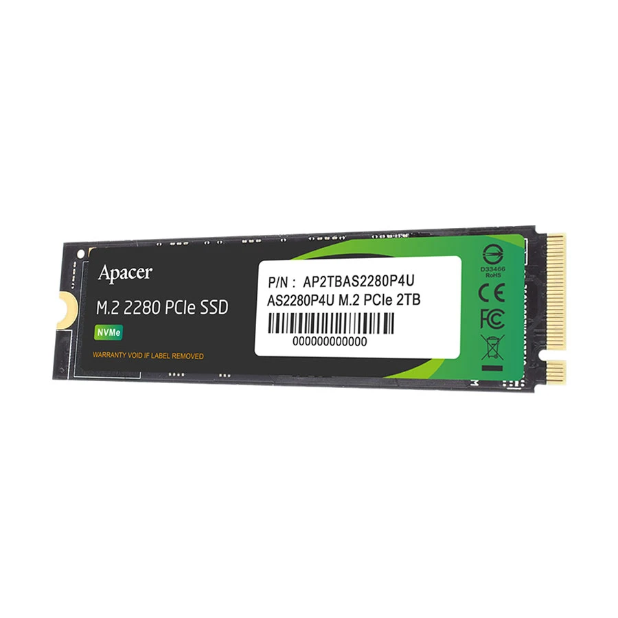 Apacer AS2280P4U 2TB M.2 2280 NVMe Internal SSD
