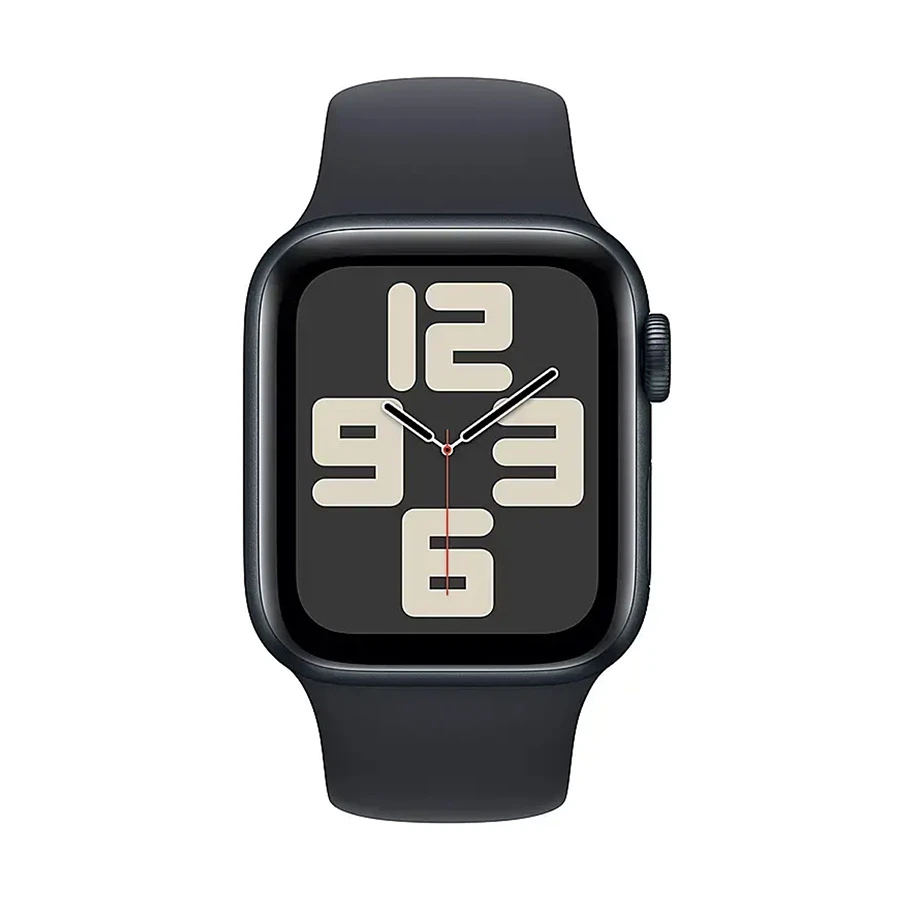 Apple Watch SE 2nd Gen 44mm (GPS) Midnight Aluminum Case Smart Watch with Midnight Sport Medium Large Band