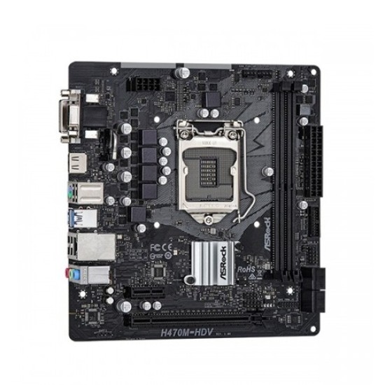 ASRock H470M-HDV 10th Gen Micro ATX Motherboard