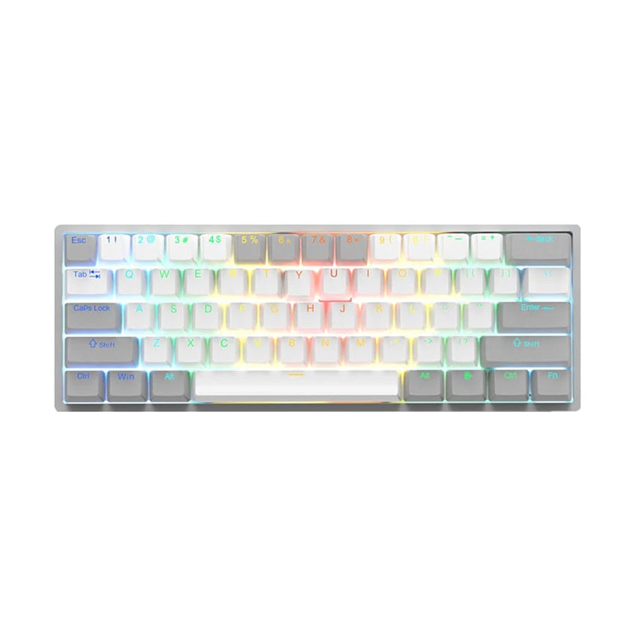 Aula F3261 RGB Hot Swap (Blue Switch) Wired Gray &amp; White Mechanical Gaming Keyboard