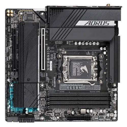 GIGABYTE B650M AORUS ELITE AX DDR5 AMD AM5 Micro-ATX Motherboard