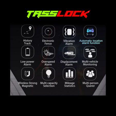 Tasslock GPS Tracker Live Tracking, Immobilizer, Voice: No Monthly Fees