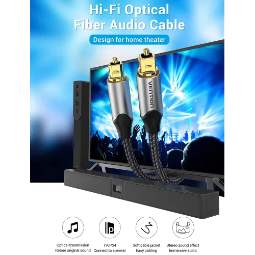 Vention BAVBI 3 Meter Optical Fiber Audio Cable