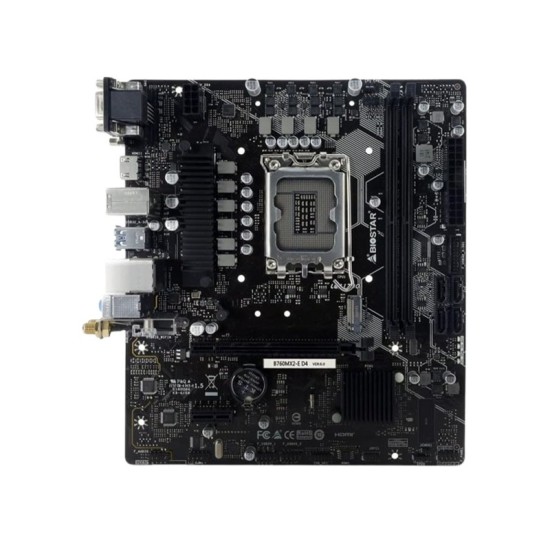 BIOSTAR B760MX2-E D4 INTEL B760 Micro ATX Gaming Motherboard