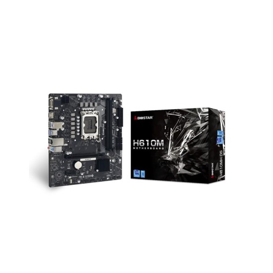 BIOSTAR H610MH D5 12th & 13th Gen Micro ATX Intel Motherboard