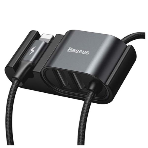 Baseus CALHZ-01 Special Lightning Data Cable with Dual USB Port for Backseat